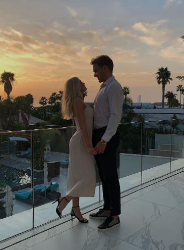 Susanna Ranta with her boyfriend Mikko Rantanen on a vacation